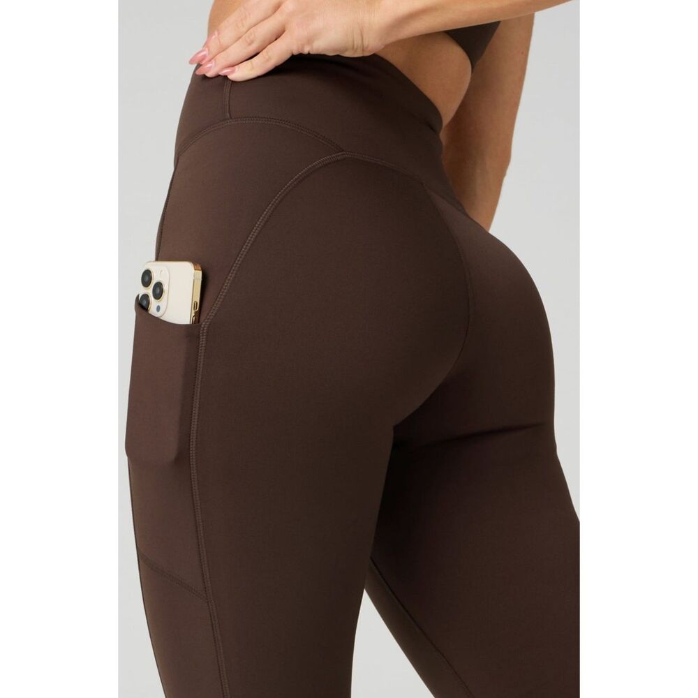 Fabletics Boost PowerHold High Waisted Pocket Leggings Cacao MT NWT - Picture 2 of 4
